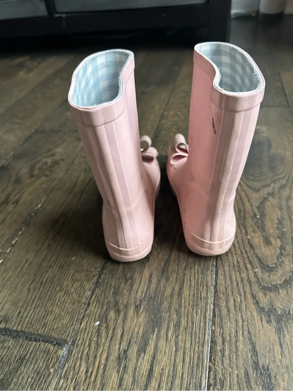 SweetHoney Light Pink Kids Rain Boots with Bow Detail